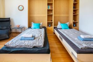 Postel nebo postele na pokoji v ubytování Ferienwohnung Adrion