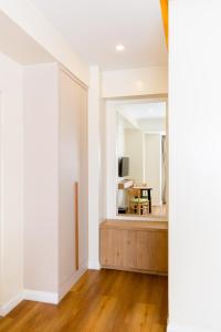 Tempat tidur dalam kamar di Hotel snowlion