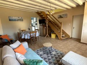 Posezení v ubytování GÎTE Au Bord De L'Iton