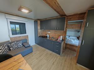 Kuchyň nebo kuchyňský kout v ubytování Mobile home Sparkle TT