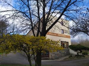 Ein Garten an der Unterkunft Penzión DRUŽBA Bojnice