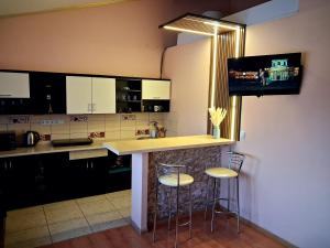 Kuchyň nebo kuchyňský kout v ubytování Studio apartments in center NEW 5 floor Без ліфту