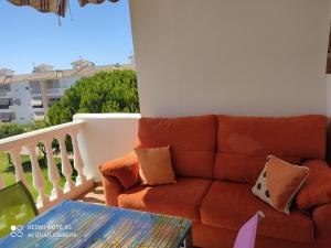 Χώρος καθιστικού στο Bonito piso con piscina y pádel