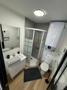 Koupelna v ubytování Logement 6 chaleureux proximité gare et centre