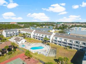 an aerial view of a resort with a swimming pool at Endless Summer by Panhandle Getaways in Panama City Beach