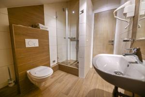 Koupelna v ubytování Hotel Ideja