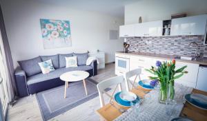 Kuchyň nebo kuchyňský kout v ubytování Apartments Relax