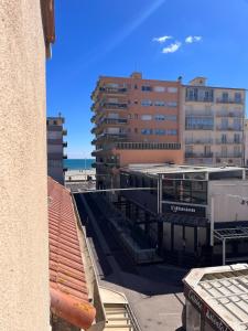 a view from the balcony of a building at Chez Zelie in Canet-en-Roussillon
