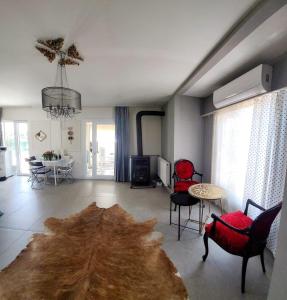 Χώρος καθιστικού στο villa SM