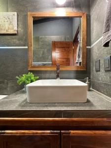 Koupelna v ubytování Cabañas del Bosque 1