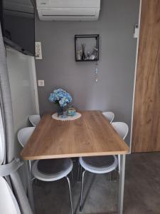 Telewizja i/lub zestaw kina domowego w obiekcie Mobile home Blue Lagoon 785