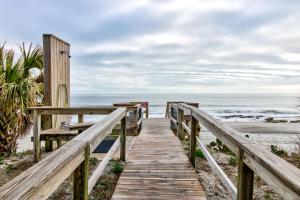 a wooden pathway to the beach at Ocean Dunes 2124C- Bella Vista by Carolina Beach Realty in Kure Beach