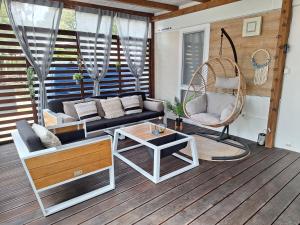 Część wypoczynkowa w obiekcie Mobile home Blue Lagoon 785