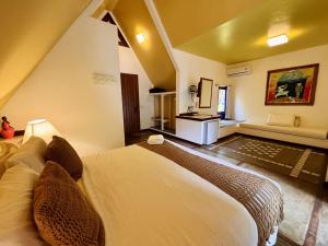 Katil atau katil-katil dalam bilik di Hotel Pousada Pitinga