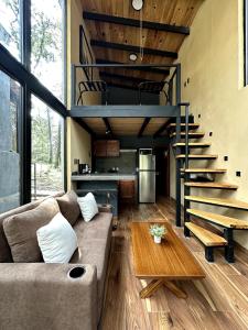 Kuchyň nebo kuchyňský kout v ubytování Cabaña del bosque 2