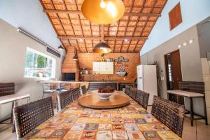 Dapur atau dapur kecil di Chácara Eldorado