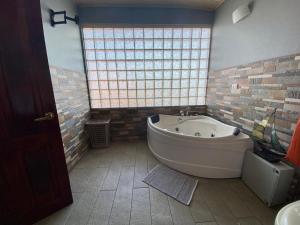Koupelna v ubytování Casa Amura