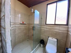 Koupelna v ubytování Casa Amura