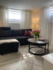 Posezení v ubytování Strömspärlan - Nordic Stay Strömstad