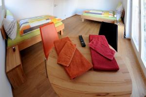 Ein Bett oder Betten in einem Zimmer der Unterkunft Bed and Breakfast Wegmann