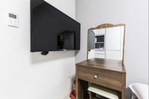 Η κουζίνα ή μικρή κουζίνα στο JS Hostel