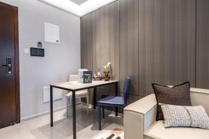 O zonă de relaxare la Shenzhen Gangxiahui Executive Apartment Futian Convention and Exhibition Center Branch