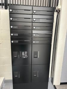 a group of lockers in a room at SABBATH uzumaza 103 in Kyoto