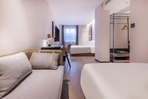 Voodi või voodid majutusasutuse Atour Hotel Tianjin Jinwan Square Fifth Avenue toas