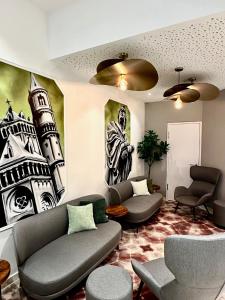 Posezení v ubytování Dom-Hotel