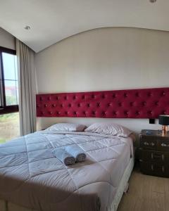 Postel nebo postele na pokoji v ubytování Venetain Sigeture resort CK88