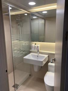 Koupelna v ubytování Kumho Hwasun Spa Resort