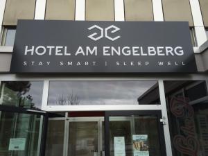 a sign on the front of a building at Hotel am Engelberg in Winterbach