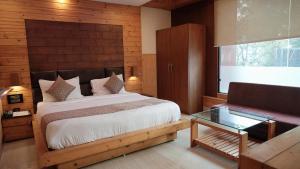 Postel nebo postele na pokoji v ubytování Hotel Skyking