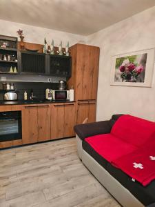 Kuchyň nebo kuchyňský kout v ubytování Casa in Altomalcantone