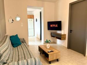 TV a/nebo společenská místnost v ubytování Pipis House