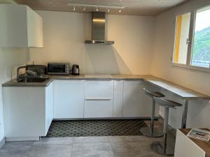 Kuchyň nebo kuchyňský kout v ubytování Light spacious, recently refurbished Studio near to Courchevel + 17 fotografií