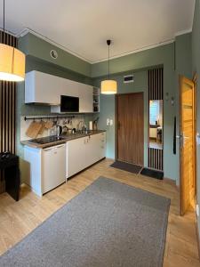 Η κουζίνα ή μικρή κουζίνα στο Apartament Długosza 3 - JAK W DOMU - idealny na długie pobyty i weekendy