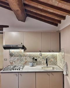 Kuchyň nebo kuchyňský kout v ubytování Agriturismo Podere Pietraluna
