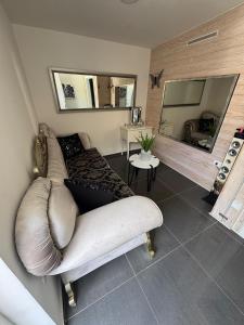 Posezení v ubytování HA-LU Studio Apartman