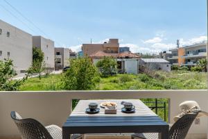 Balkón nebo terasa v ubytování Rhoe Seaside Apartments