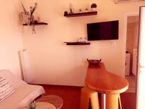 TV a/nebo společenská místnost v ubytování Nota apt 'vacation near the sea' 2