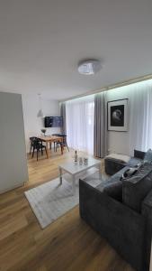 Posezení v ubytování Apartament Stegna Baltic Park