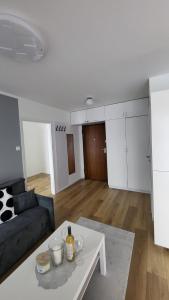 Kuchyň nebo kuchyňský kout v ubytování Apartament Stegna Baltic Park