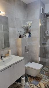 Koupelna v ubytování Apartament Stegna Baltic Park