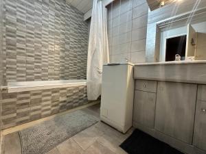 Koupelna v ubytování Appartement 2 pièces au pied des pistes de ski avec balcon et parking - FR-1-515-31