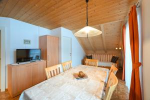 TV a/nebo společenská místnost v ubytování Apartments Ferdigg