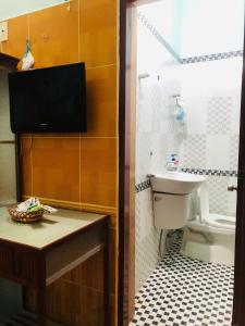 Koupelna v ubytování Hotel Khánh Linh