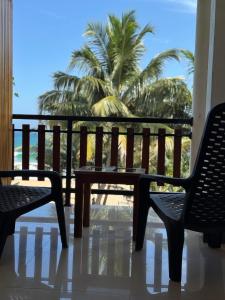 Balkón nebo terasa v ubytování KVA Talalla Beach Villa