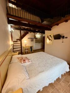 Postel nebo postele na pokoji v ubytování Relais Il Monaco
