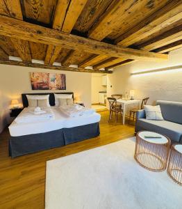 Postel nebo postele na pokoji v ubytování APT. STONE-LODGE + 37 fotografií